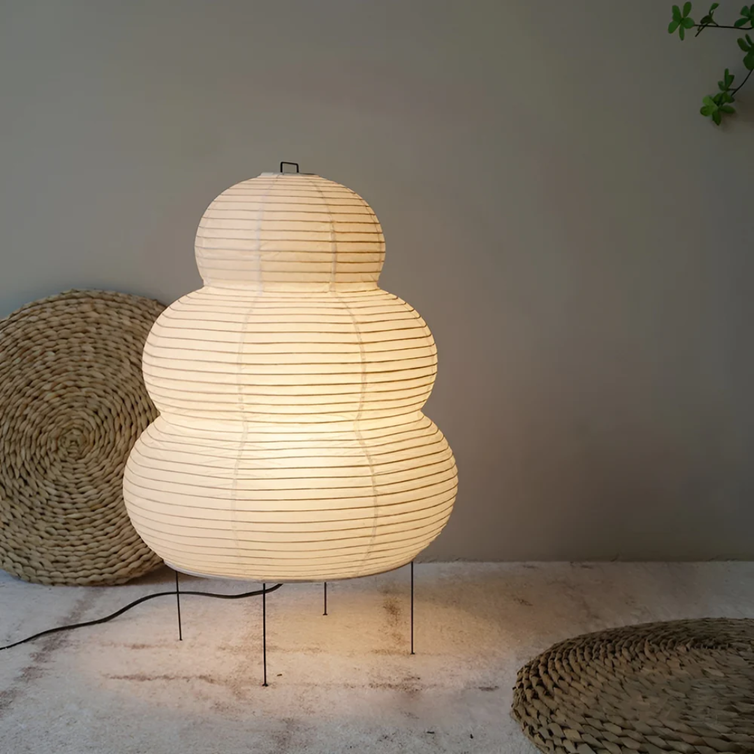 Sculptural Paper Floor Lamp