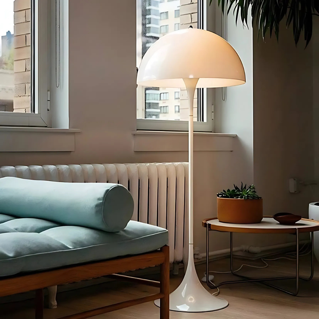 Modern White Floor Lamp for Living Room