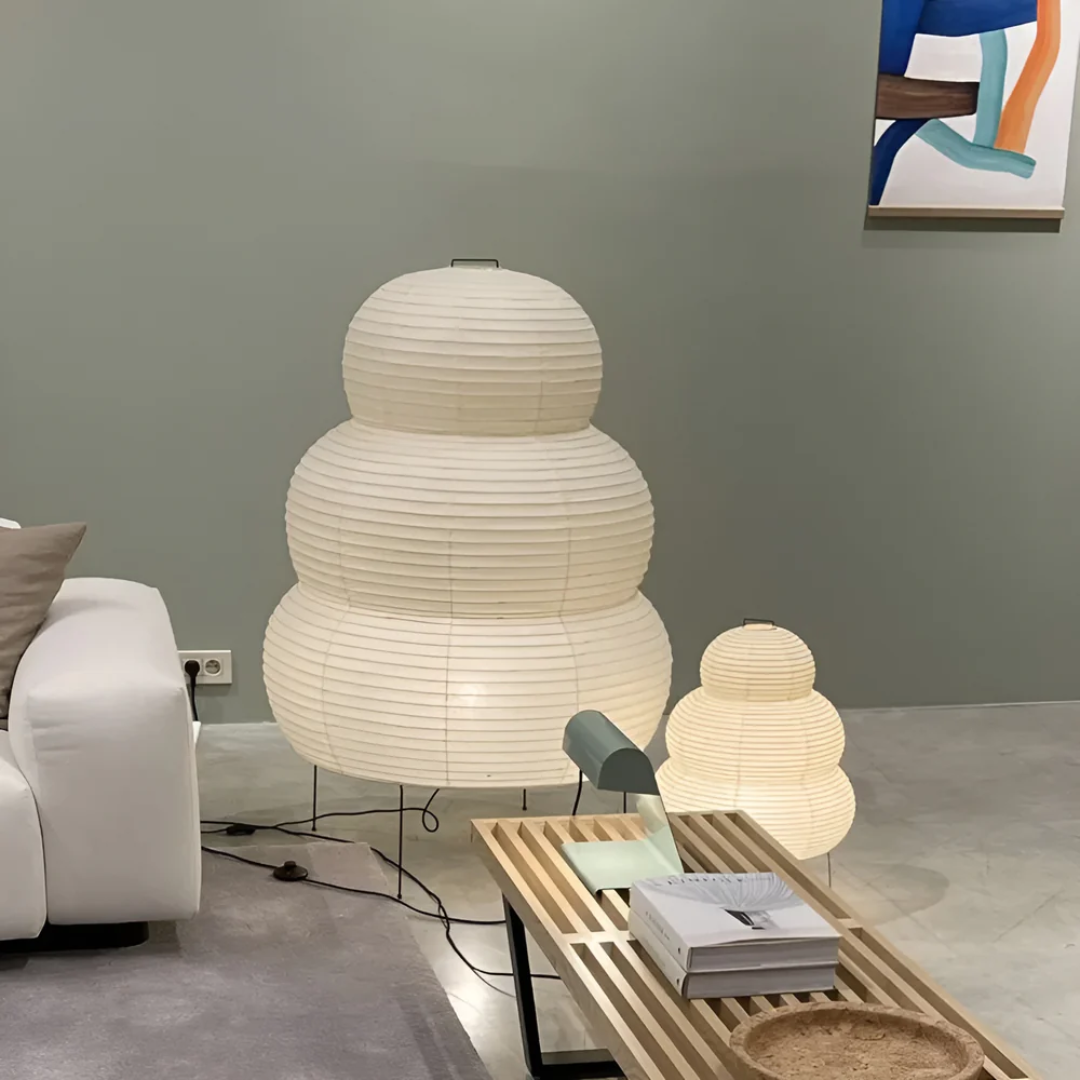Sculptural Paper Floor Lamp