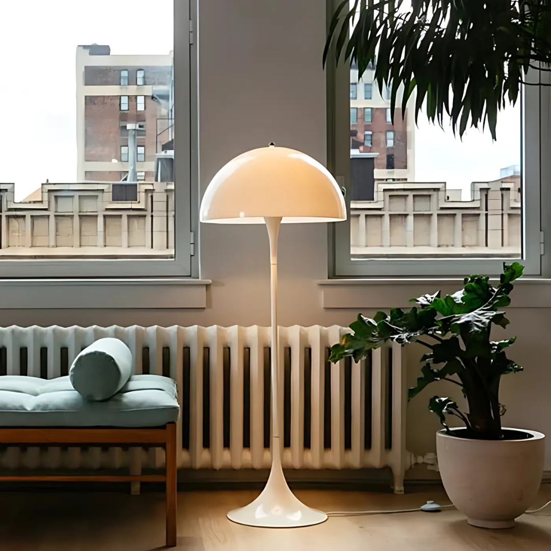 Modern White Floor Lamp for Living Room