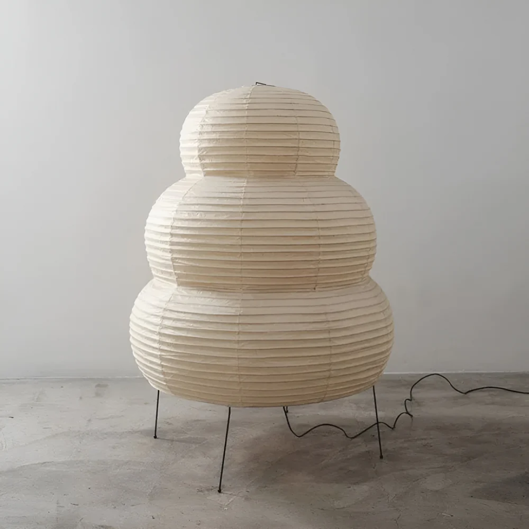 Sculptural Paper Floor Lamp