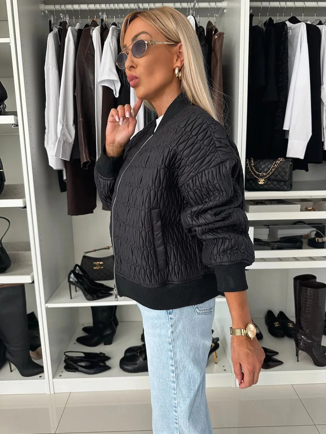 Bethany | Quilted Stylish Bomber Jacket