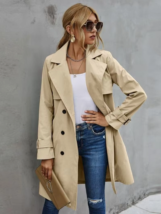 Darcey | Women’s Double-Breasted Trench Coat