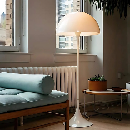 Modern White Floor Lamp for Living Room