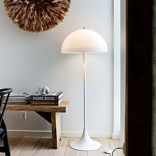 Modern White Floor Lamp for Living Room