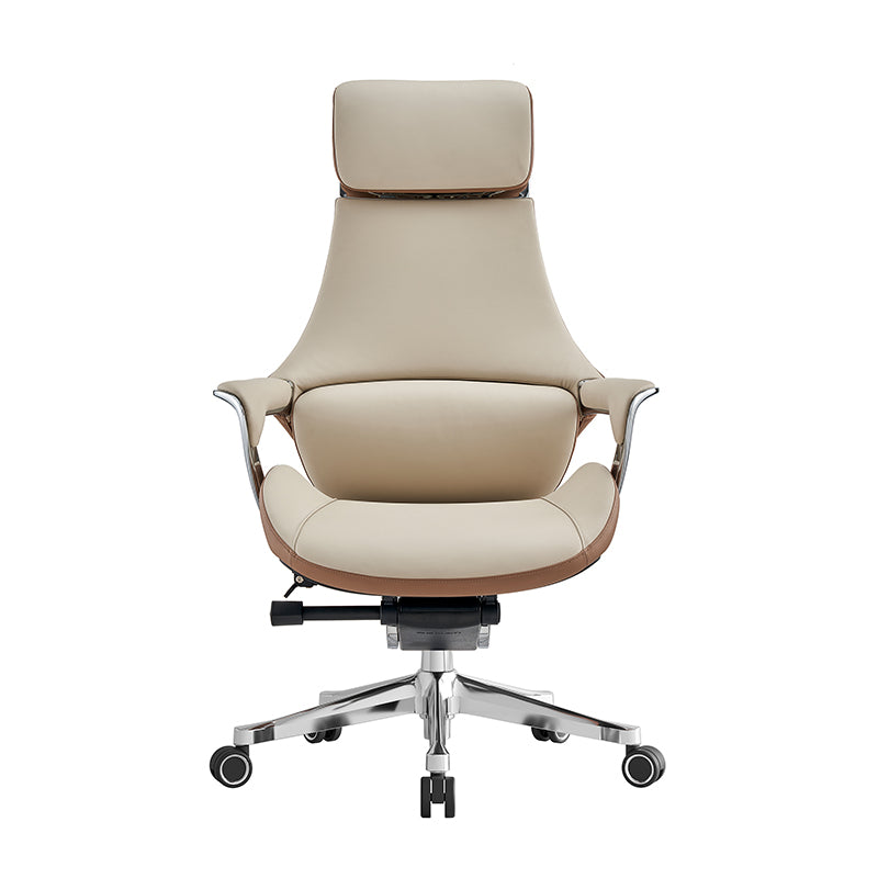 Executive leather office chair – modern design, padded seat
