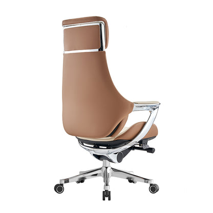 Executive leather office chair – modern design, padded seat