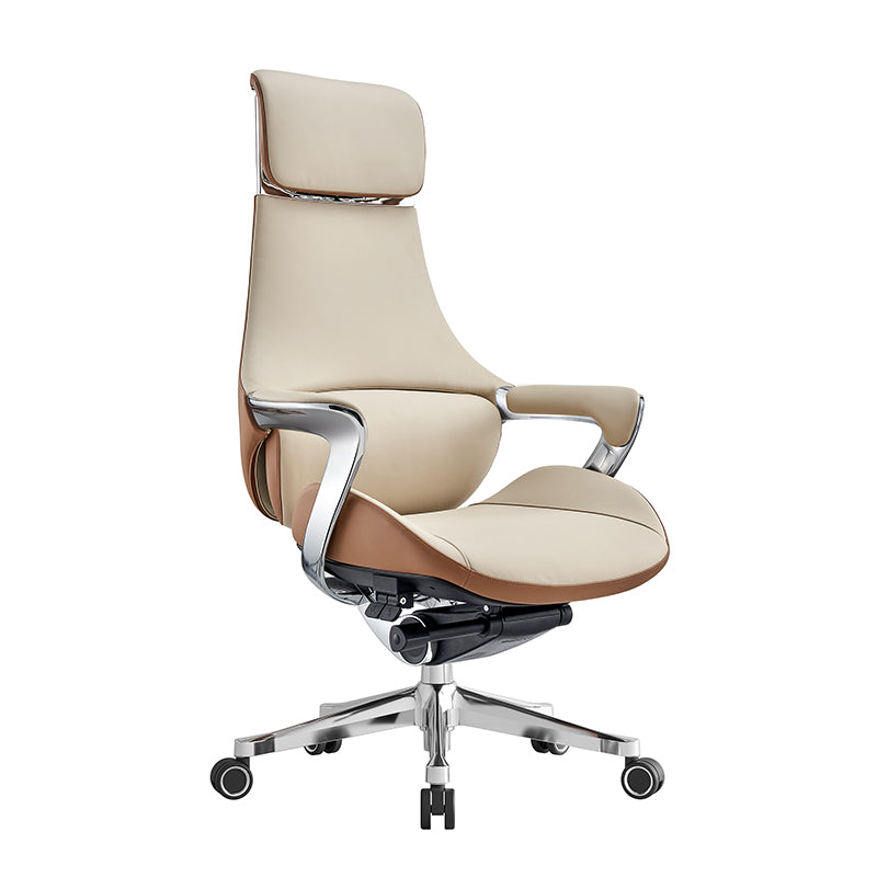 Executive leather office chair – modern design, padded seat