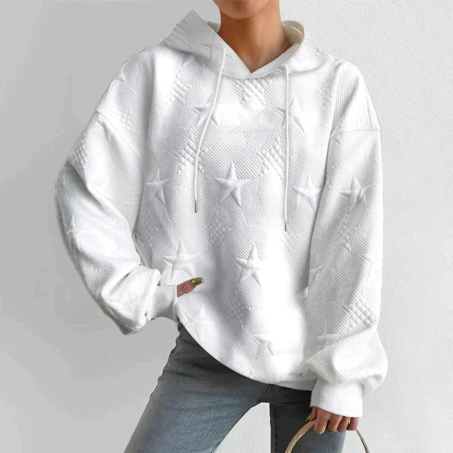 Daisy | Women’s Star Patterned Oversized Hoodie