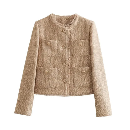 Elizabeth | Elegant Women's Tweed Button-Down Jacket