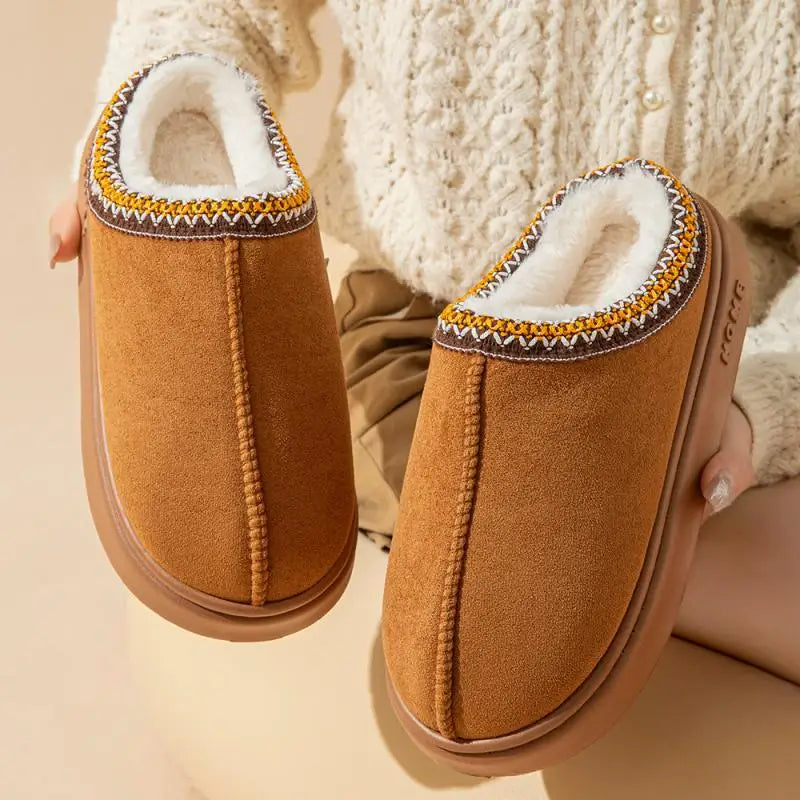 Chloe | Women’s Plush Fur Slip-On Slippers