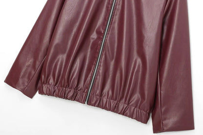Millie | Stylish Women’s Faux Leather Zip Jacket
