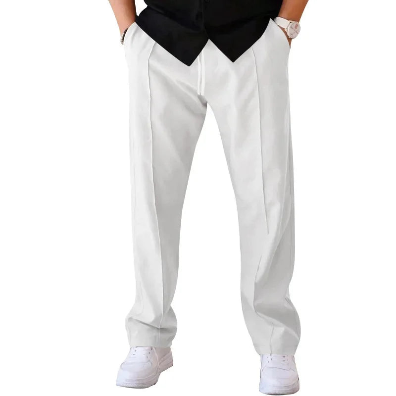 Jacob | Men’s Formal Pleated Trousers with Pockets