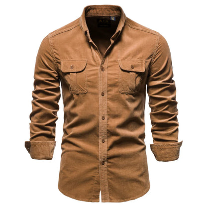Matthew | Men's Casual Button Up Shirt with Pockets