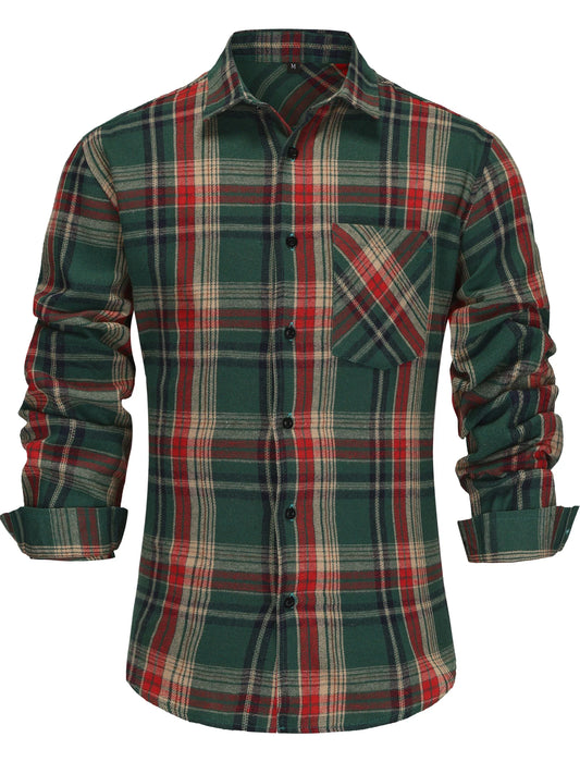 Jamie | Men’s Plaid Button-Down Shirt