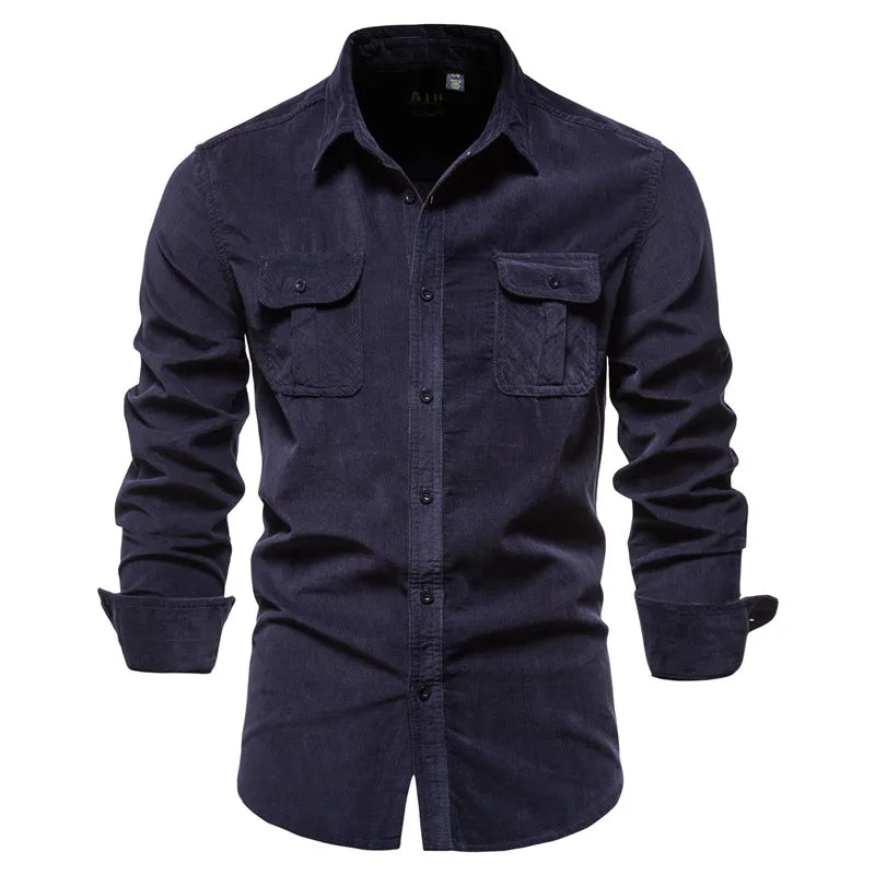 Matthew | Men's Casual Button Up Shirt with Pockets