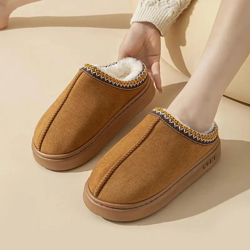 Chloe | Women’s Plush Fur Slip-On Slippers