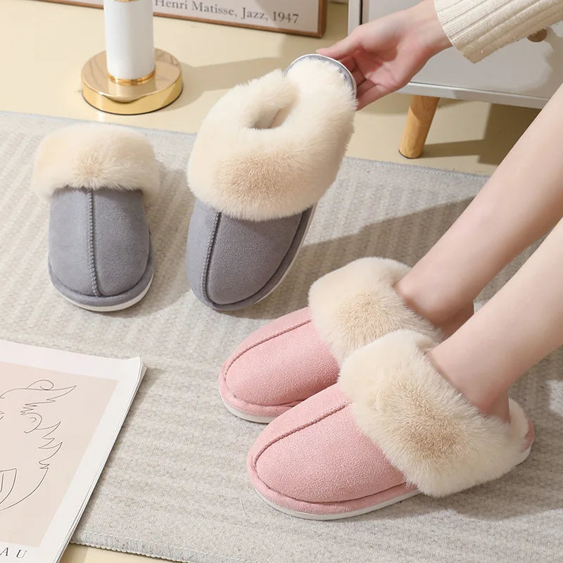 Charlotte | Women’s Plush Fur Indoor Slippers