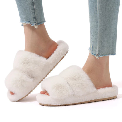 Aaron | Women’s Winter Fluffy Slide Slippers