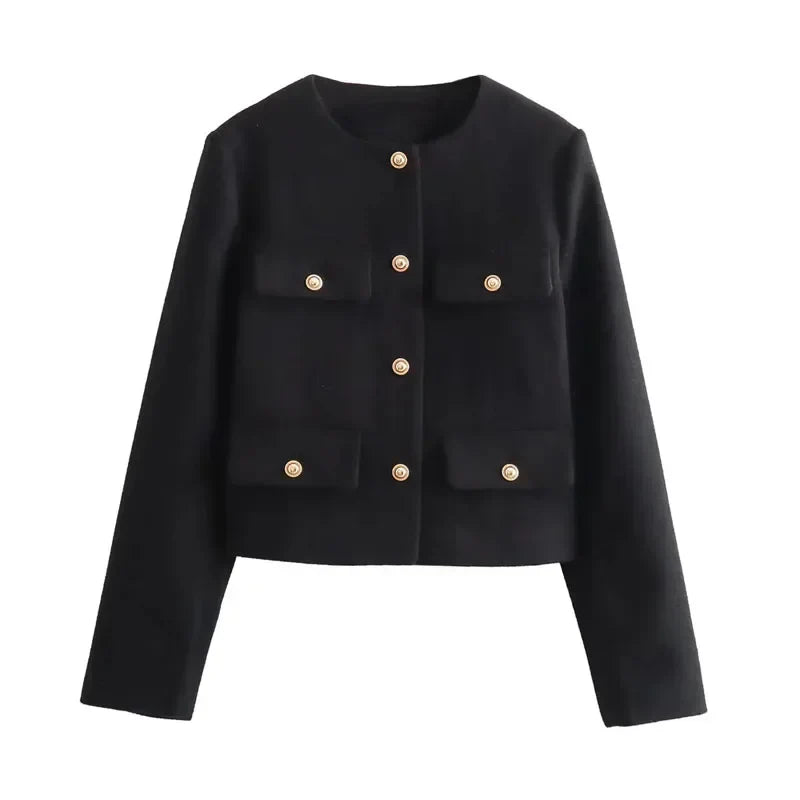 Poppy | Women’s Button-Up Jacket with Front Pockets