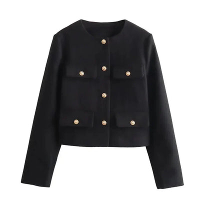 Poppy | Women’s Button-Up Jacket with Front Pockets