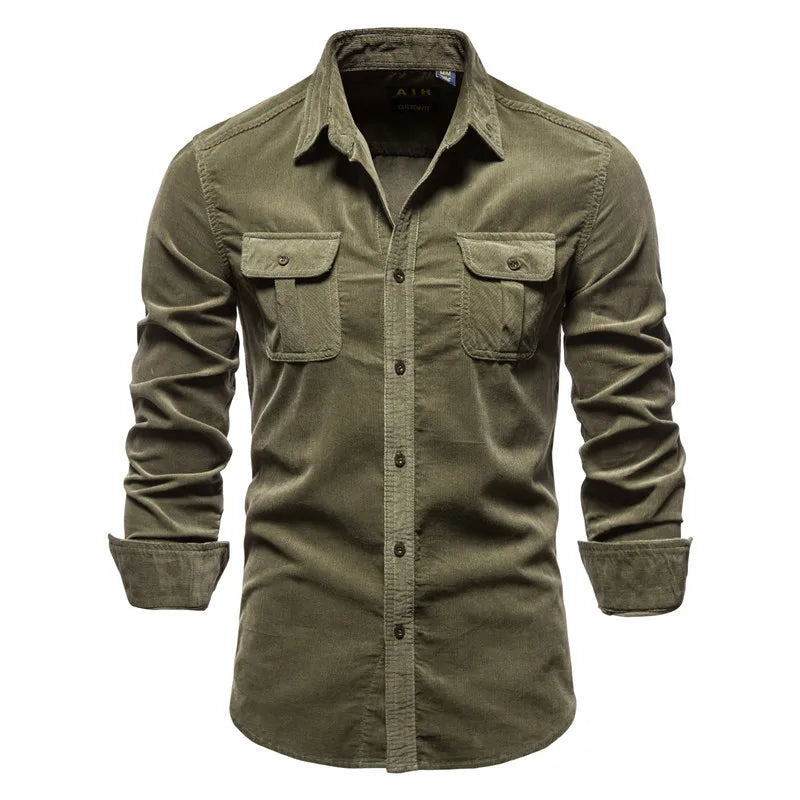 Matthew | Men's Casual Button Up Shirt with Pockets
