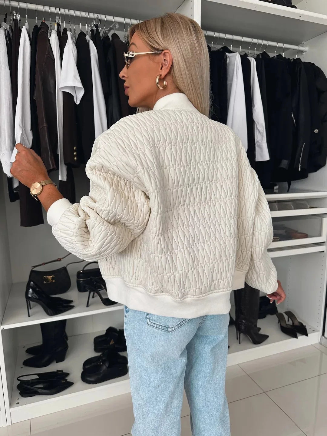 Bethany | Quilted Stylish Bomber Jacket