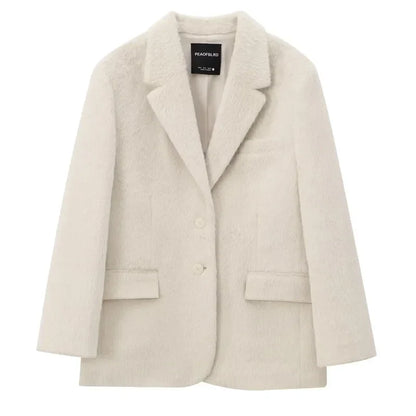 Charlotte | Elegant Fleece Blazer Coat for Women