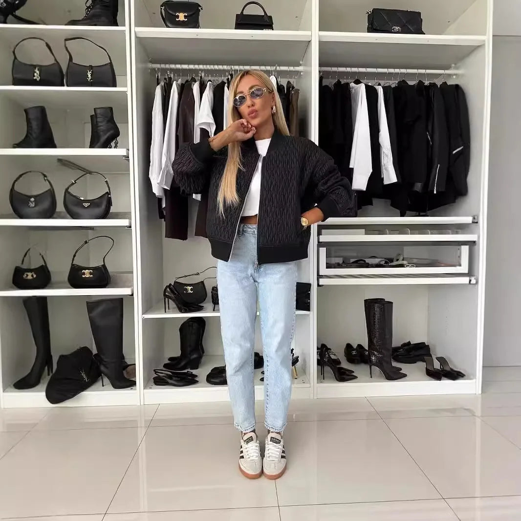 Bethany | Quilted Stylish Bomber Jacket