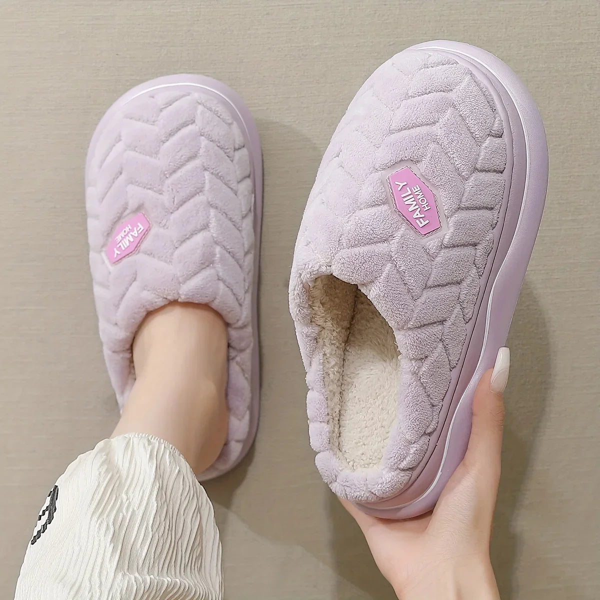 Charlotte | Women Winter Fuzzy Indoor Slippers
