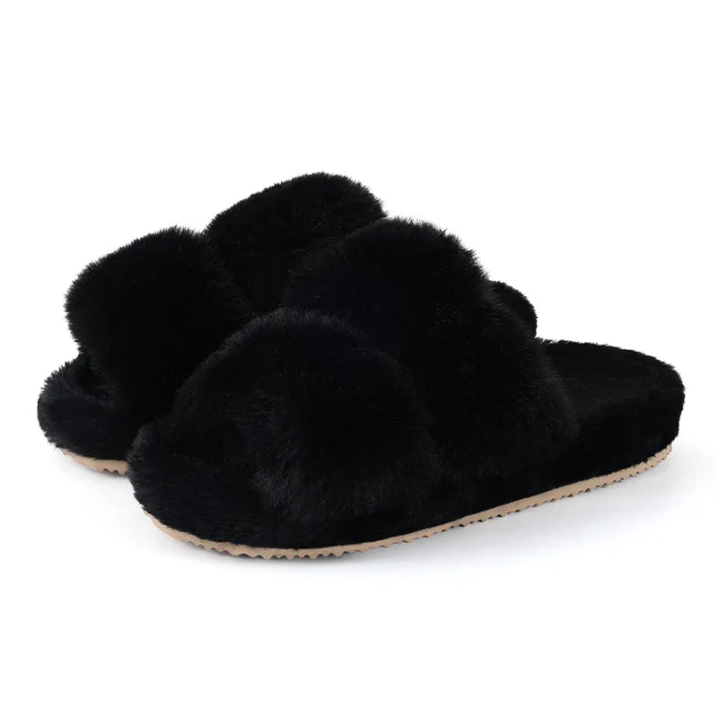 Aaron | Women’s Winter Fluffy Slide Slippers