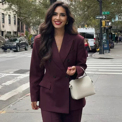 Bianca | Women’s Double-Breasted Blazer with Pockets