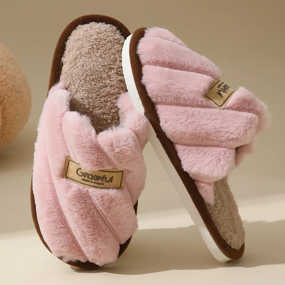 Charlotte | Women Plush Winter Slippers