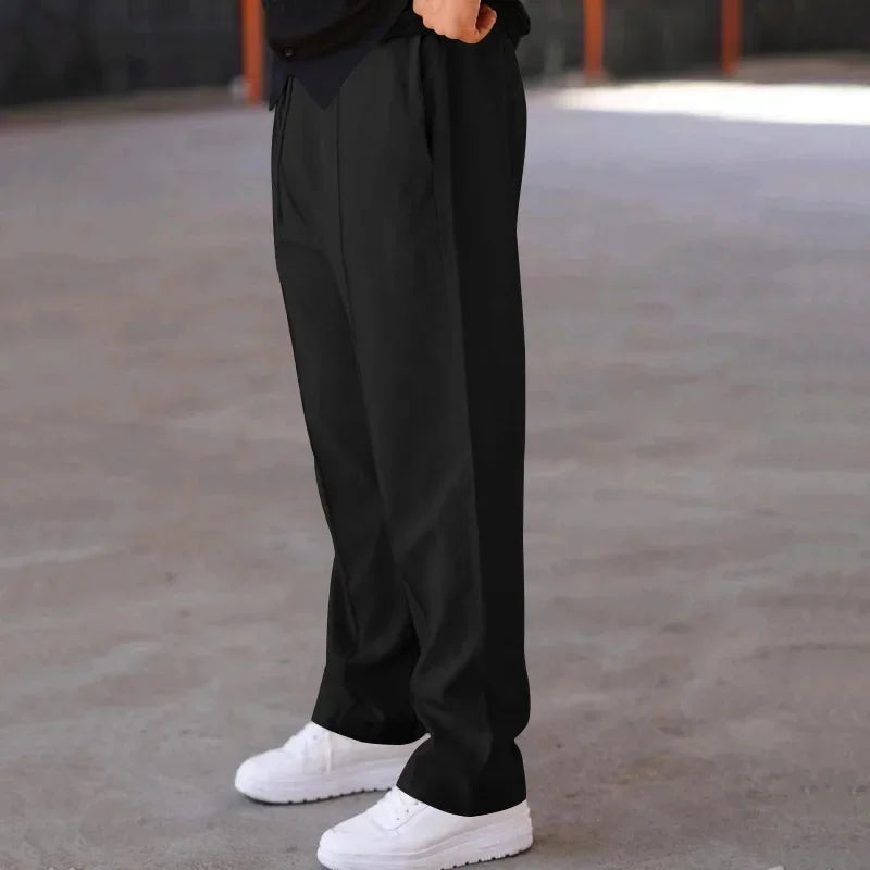 Jacob | Men’s Formal Pleated Trousers with Pockets