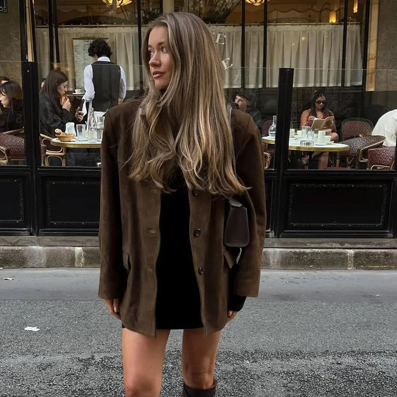 Eva | Women’s Classic Blazer Coat with Pockets