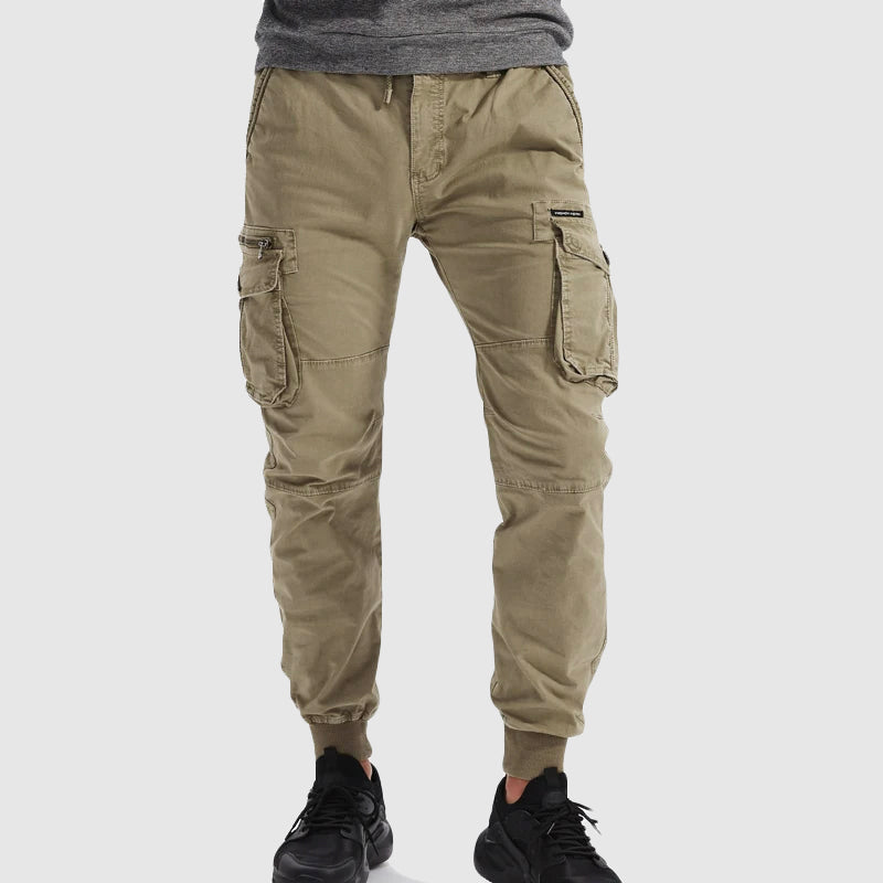 Andrew | Men’s Black Cargo Jogger Pants